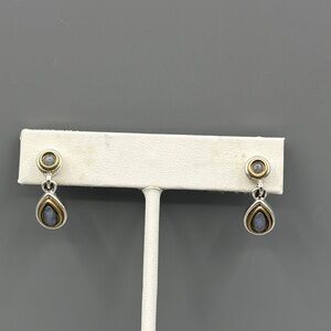 Dainty Silver and Gold Drop Earrings JP329 2/$10